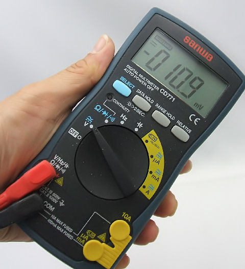 795754 - COMPACT SYSTEM DIGITAL MULTI TESTER, SANWA, CD771